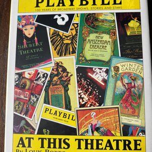 AMAZING VINTAGE FIRST EDITION HARDCOVER PLAYBILL'S AT THIS THEATRE: 100 YEARS